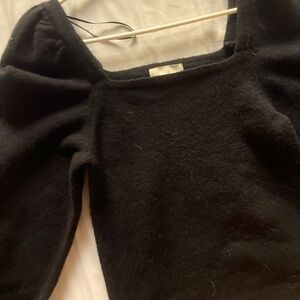 Black Oversized Boxy Sweatshirt